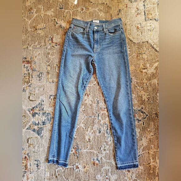 Hudson Blair Hermione jeans with raw hem,  sz 27 with 28" inseam, excellent cond - Picture 1 of 6